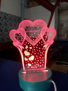 چراغ خواب بالبینگ طرح قلب و ستاره