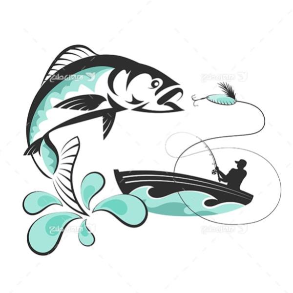 لوگوی فروشگاه ماهی کارون