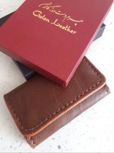 کیف جاکلیدی چرم طبیعی تمام دستدوز