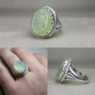 انگشتر عقیق سبز