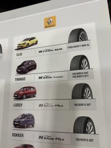 لاستیک خودرو های برند رنو اورجینال