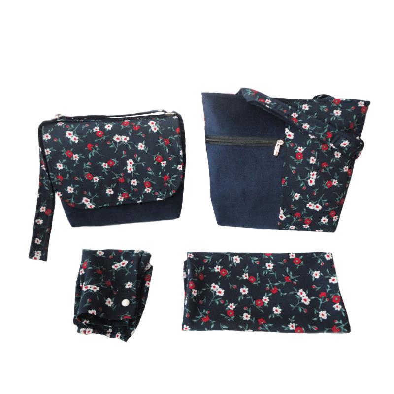 ست کیف دستی ، کیف دوشی و روسری مدل p330