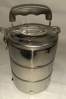 ظرف غذا سه طبقه استیل