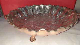 سینی میوه پایه دار مسی