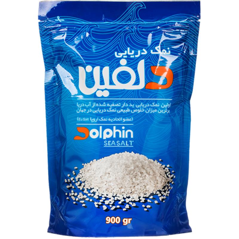 نمک دریایی تصفیه شده 900 گرم دلفین