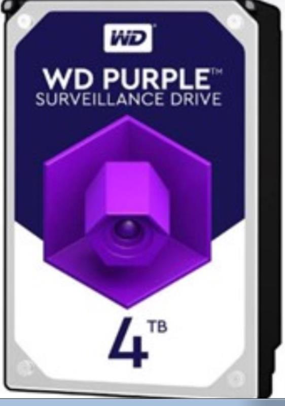 هارد دیسک اینترنال وسترن دیجیتال سری Purple ظرفیت 4 ترابایت