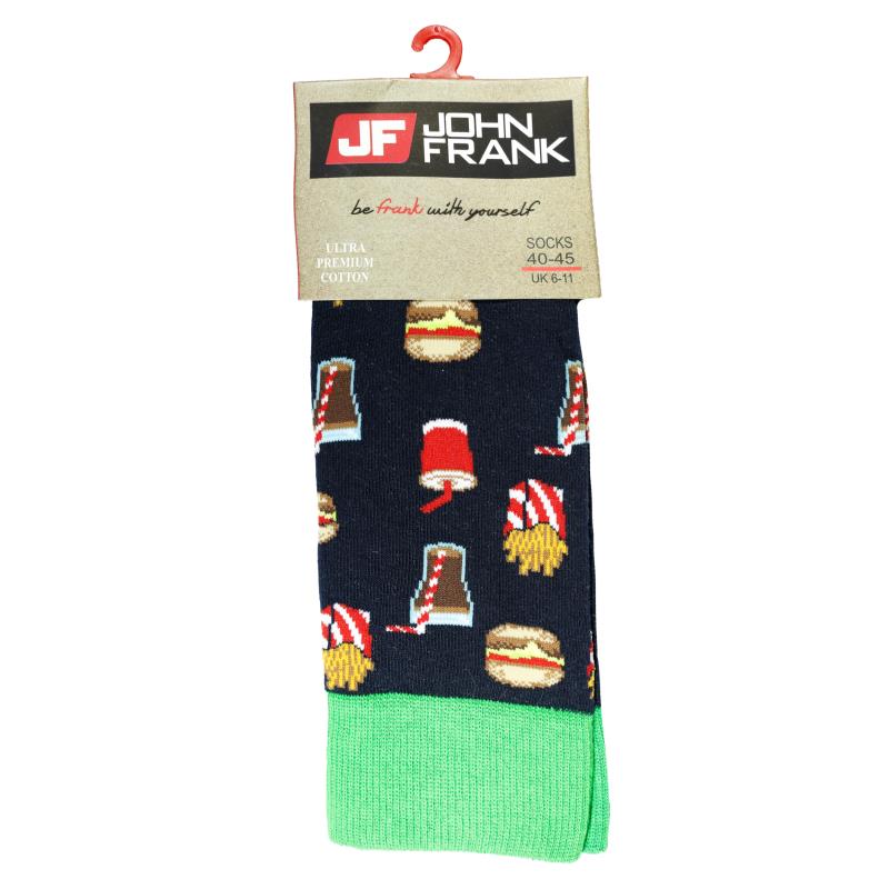 جوراب مردانه John Frank طرح همبرگر کد RG-J 169