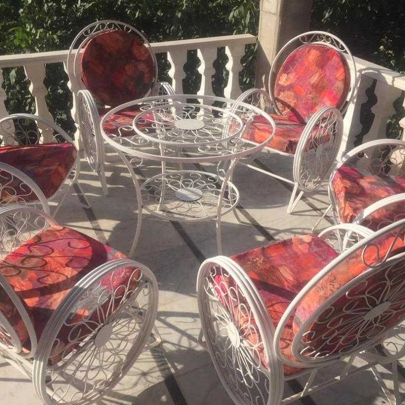 ست صندلی طرح گلبرگ