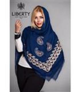 روسری نخی قواره بزرگ خامه دوزی