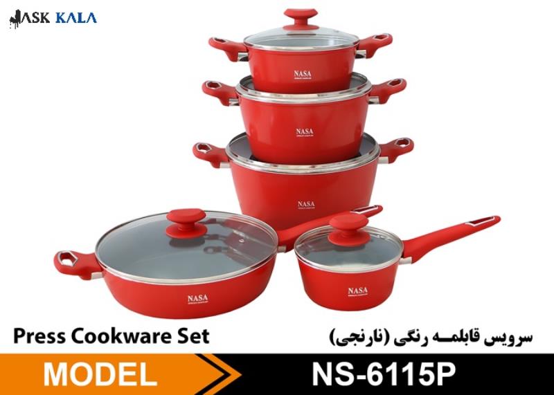 سرویس قابلمه ناسا الکتریک مدل NS-6115 با رنگ نارنجی