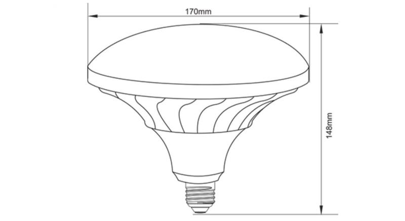 لامپ ال ای دی 50 وات پارس شهاب مدل سفینه پایه E27