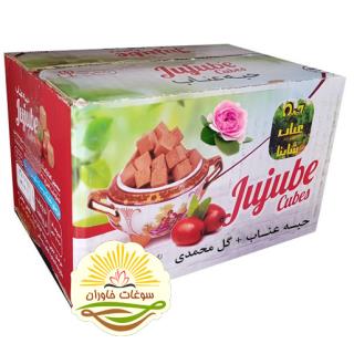 حبه عناب شاینا طعم گل محمدی بسته بندی بزرگ