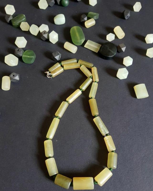 گردنبند یشم افغان 👍سنگدرجه یک