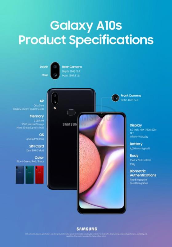 Samsung Galaxy A10s _سامسونگ گلکسی a10s