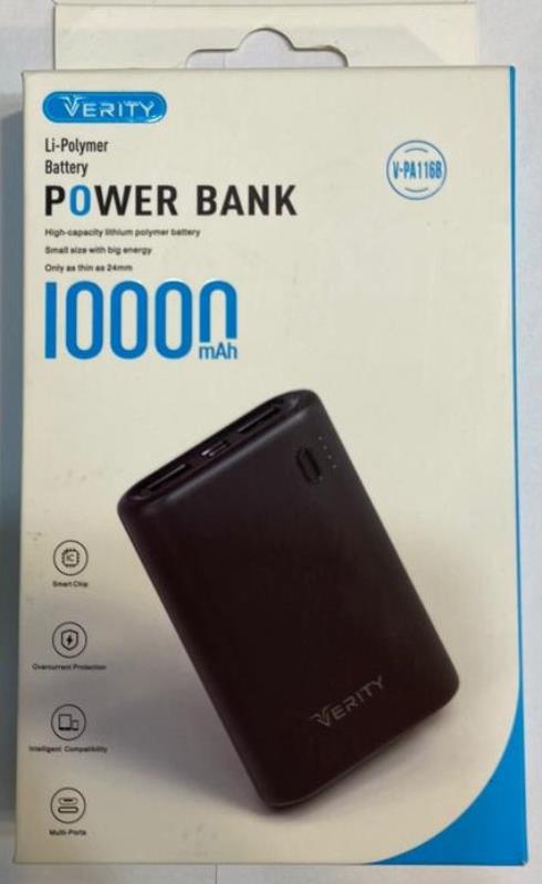 POWERBANK VERITY 10.000 PA116B