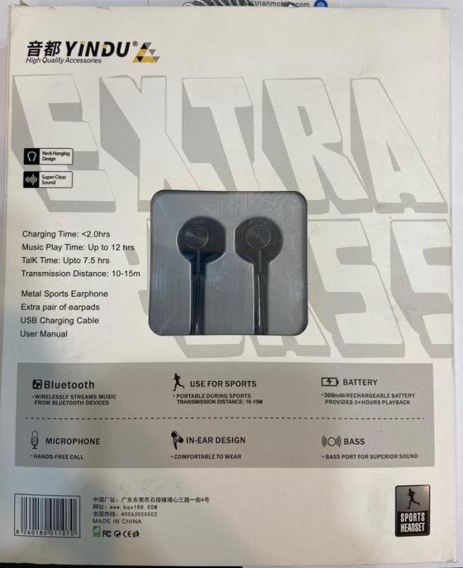 YINDU HANDSFREE BLUETOOTH YD-B7