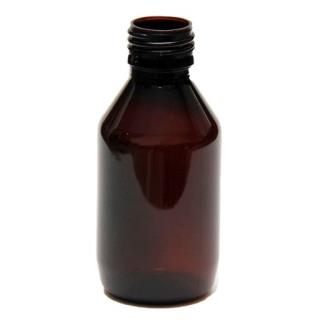 پت 250میل استوانه ای قهوه ای دهانه28 (بدون درب)