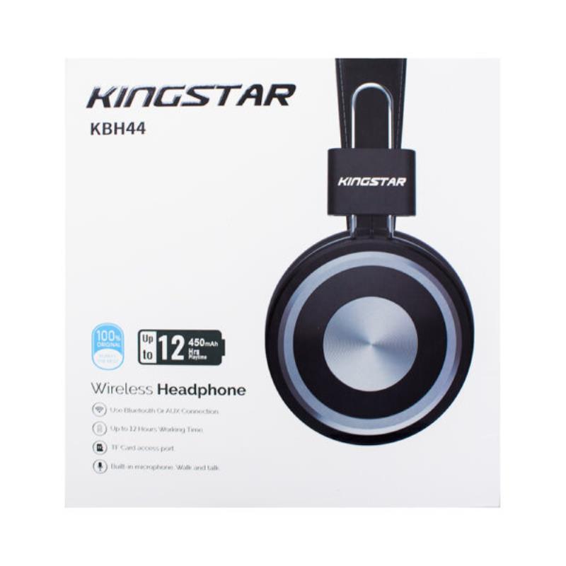 هدفون بلوتوثی و رم خور -خاکستریKingstar KBH44+گارانتی