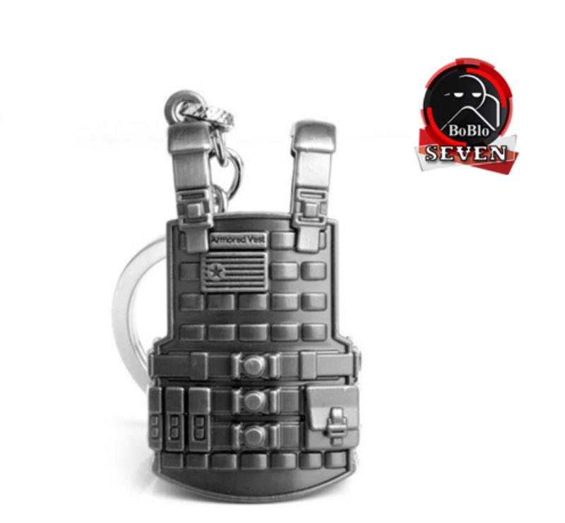 جاکلیدی فلزی 4سانتی متری مشکی ضد گلوله پابجیPUBG Keychain