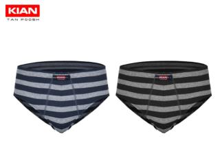 پک دو عددی شورت مردانه اسلیپ طرح رینگ ضخیم مشکی و سورمه ای تیره