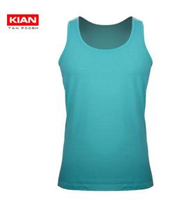 زیرپوش رکابی کلاسیک پنبه فیروزه‌ای