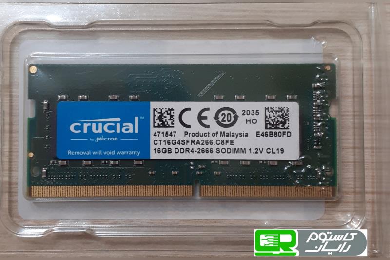 RAM Laptop Crucial 16GB DDR4-2666