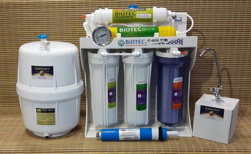 دستگاه تصفیه آب 6 فیلتره BIOTEC با منبع و ممبران وارداتی