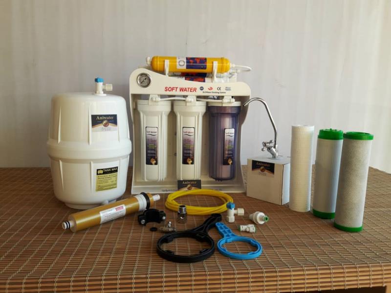 دستگاه تصفیه آب 6 فیلتره SOFTWATER تایوانی فول اتومات