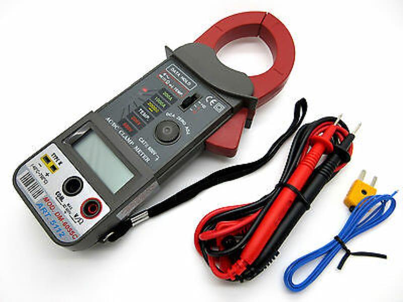کلمپ آمپرمتر ترمومتردار مدل DM-6055C