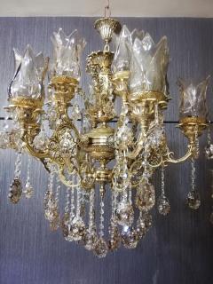 لوستر مدل پرنس تمام برنز