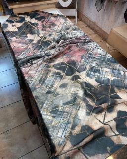 روسری نخی پاییزه دور دست دوز