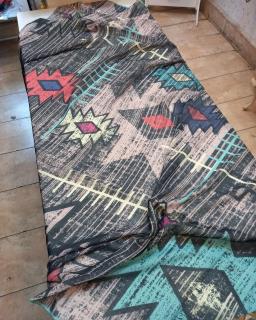 روسری نخی پاییزه دور دست دوز