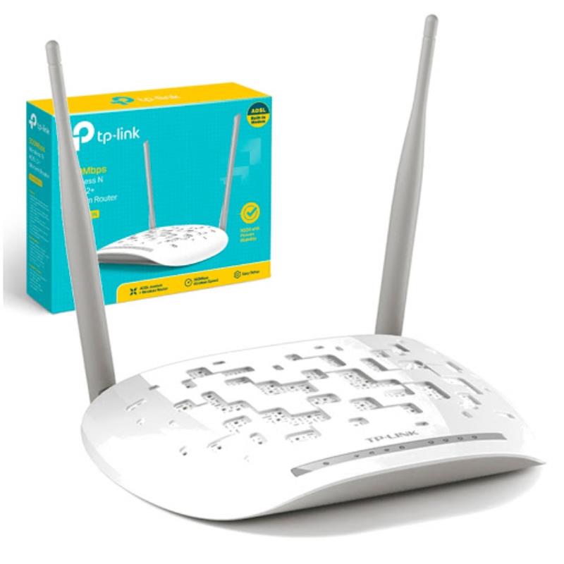 مودم روتر ADSL2 Plus بی‌سیم N300 تی پی-لینک مدل TD-W8961N_V3.20