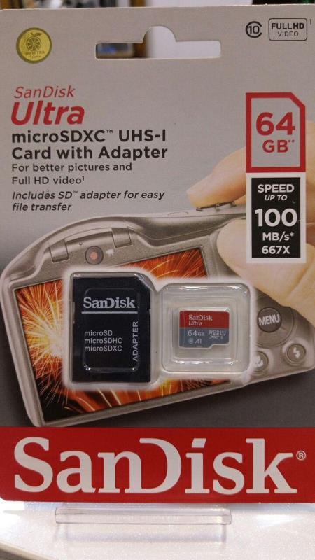 رم 64 گیگ SanDisk سرعت 100MB/s2 667X
