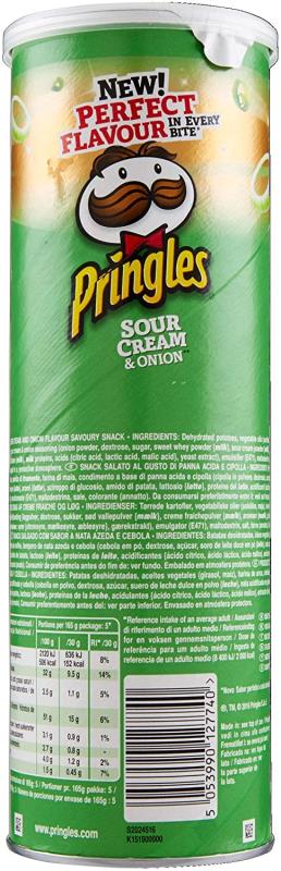 چیپس پرینگلز Pringles مدل Sour Cream & Onion