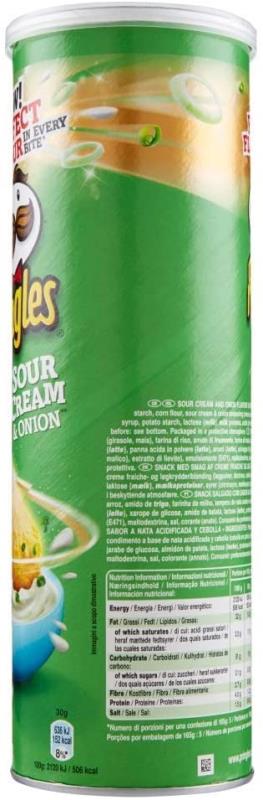 چیپس پرینگلز Pringles مدل Sour Cream & Onion