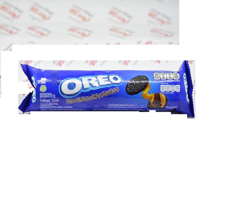 بیسکویت اوریو oreo مدل peanut butter & chocolate