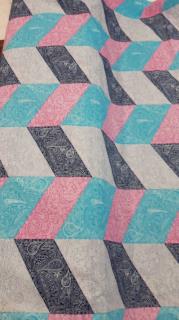 پارچه تترون طرح دار عرض دومتر