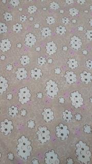 پارچه مخصوص ملحفه ای طرح ابرو بادی