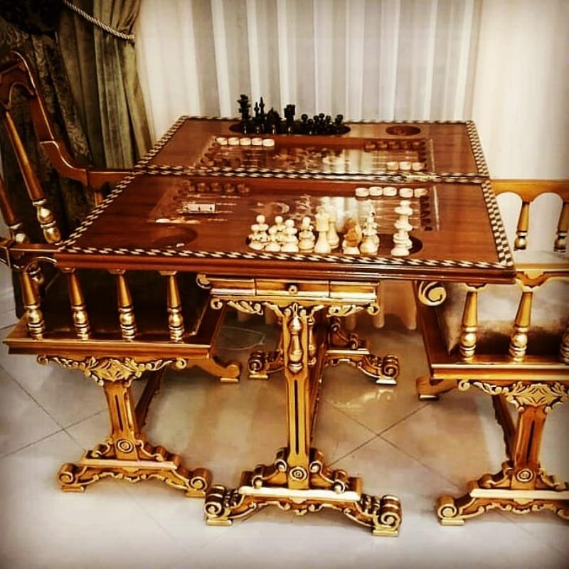 میز حرفه ای شطرنج و تخته نرد