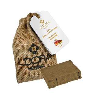 صابون گیاهی حاوی عصارهعسل و زعفران لدورا هربال 70 گرمی