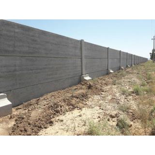 دیوار پیش ساخته هالوکو با پایه سیمانی