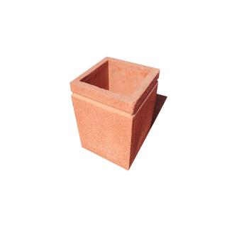 گلدان بتن رنگی مربعی