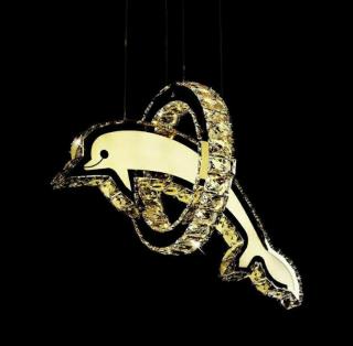 لوستر کریستال طرح ماهی