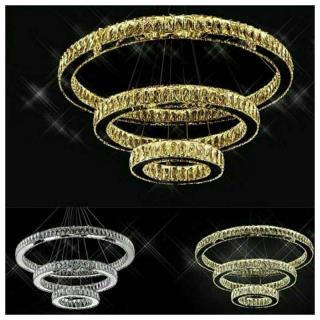 لوستر سه حلقه مدرن 60-40-20 سانتی