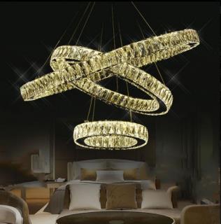 لوستر سه حلقه مدرن 30-50-70 سانتی