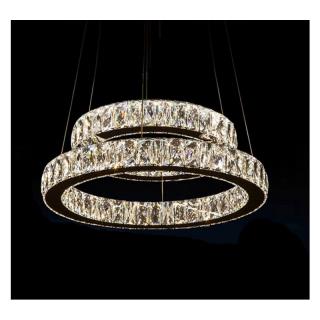 لوستر کریستالی دو حلقه 60-40