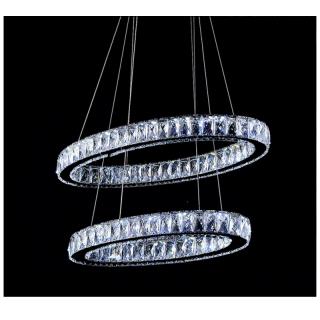 لوستر کریستالی مدرن بیضوی cm 50-25