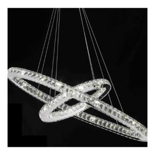 لوستر کریستالی مدرن بیضی 70-40 cm