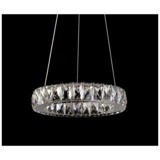 لوستر کریستالی مدرن تک حلقه 30cm
